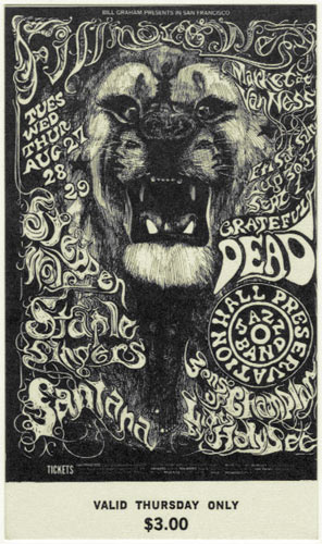 The Fillmore West  August 27, 1968
